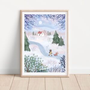 Hóban hazafelé A4 Print