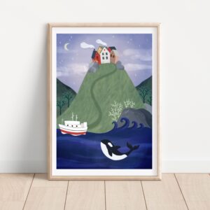 Norvég mese A4 Print