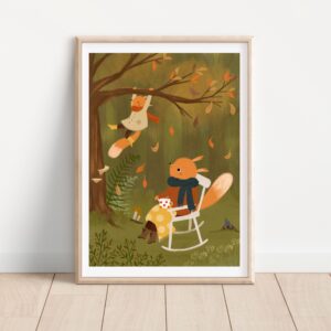 Őszi móka A4 Print