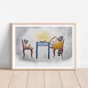 Gyertyafénynél A4 Print